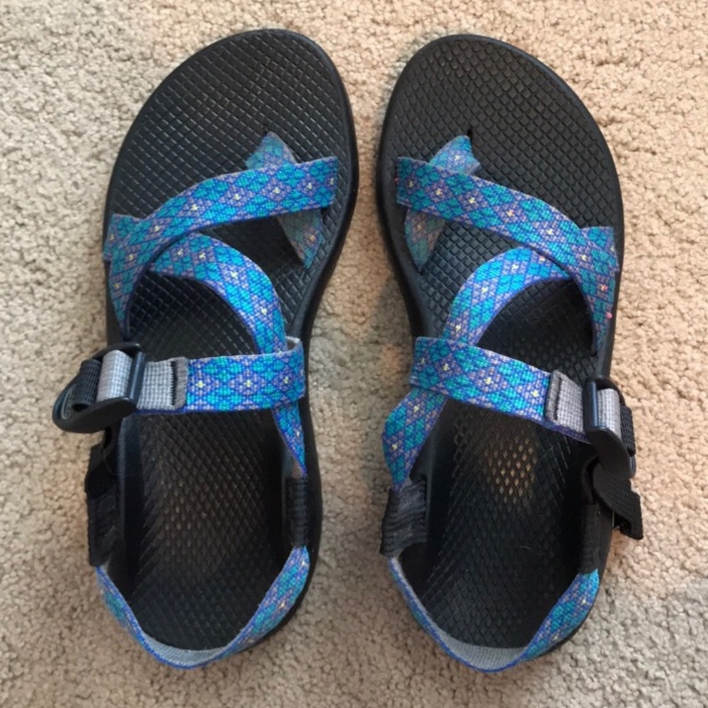 Chaco Women's Blue Patterned Sandals
